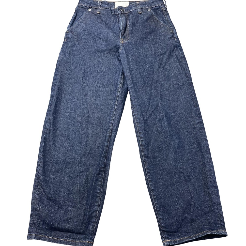 Everlane The Arc Jean Jeans Womens 28 Blue Dark Wash High Rise Tapered 29x26.5